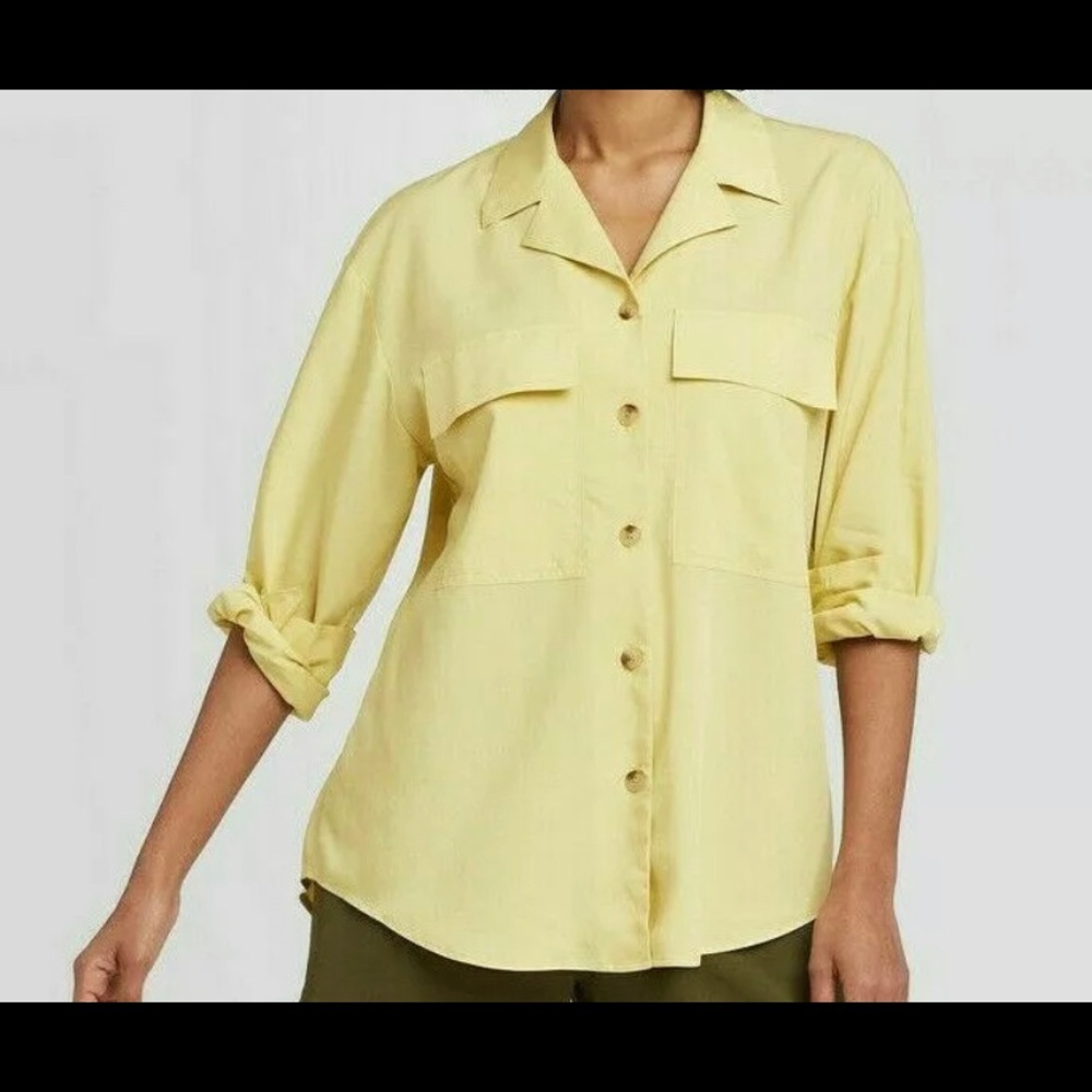 WOMEN'S LONG SLEEVE BUTTON-DOWN UTILITY SHIRT